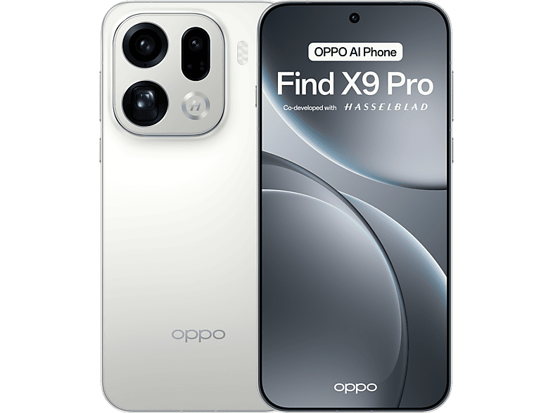 OPPO Find X9 Pro, Silk White, 512 GB, 16 GB RAM, 6.78 AMOLED ProXDR Gorilla Glass 120 Hz, MediaTek 9500, 7500 mAh
