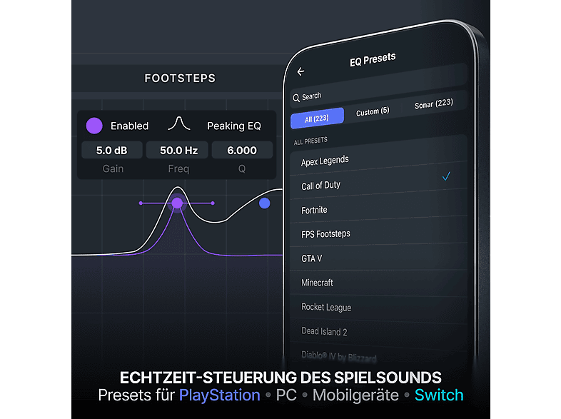 Thumbnail - STEELSERIES Artics Nova 7P Gen 2 für Playstation, Schwarz, Over-ear Gaming Headset Bluetooth Schwarz