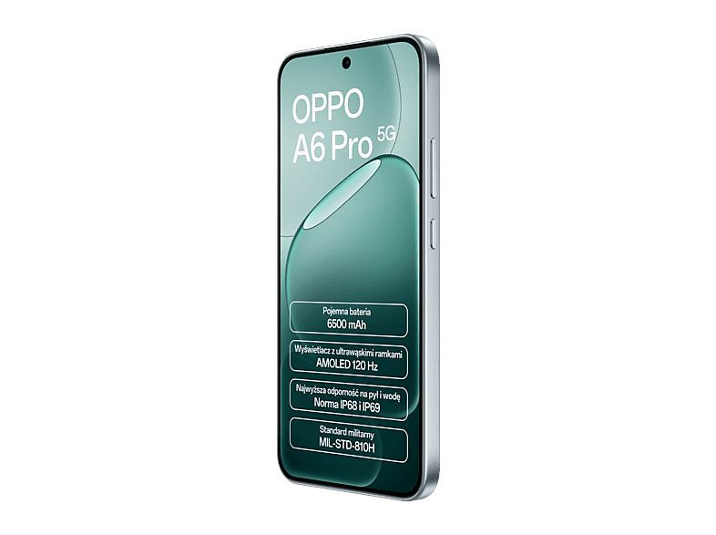 Smartfon OPPO A6 Pro 5G 8/256GB 6.57" 120Hz Srebrny – zdjęcie 2