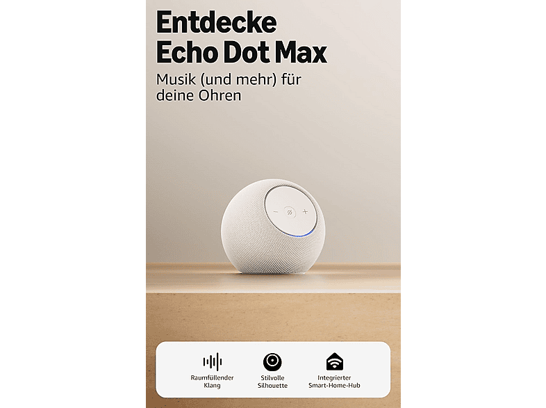 AMAZON Echo Dot Max (2025 Release) Smart Speaker, Weiß