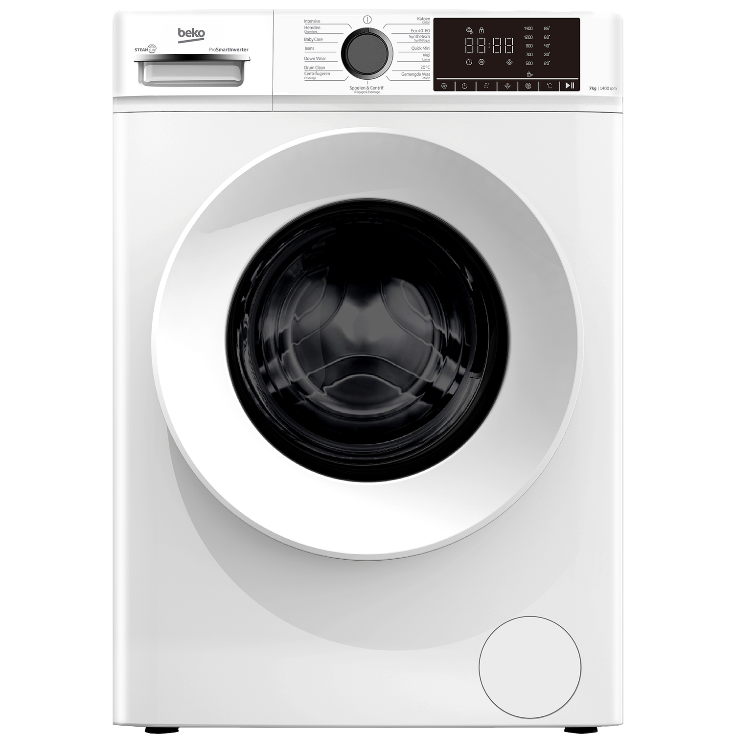 Beko B1w764w Be - Steamcure Wasmachine 7 Kg 1400 Rpm 76 Db (7 Kg Rpm A)