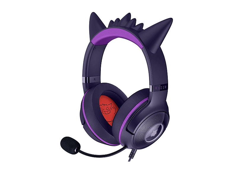 Razer Kraken Kitty V2 Pokémon G Cuffie Pc, Nero E Viola