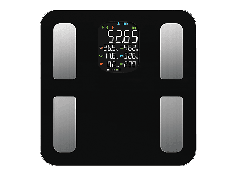 Waga łazienkowa OROMED Bluetooth Smart Czarny