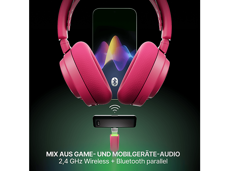 Thumbnail - STEELSERIES Artics Nova 7X Gen 2 für Xbox, Magenta, Over-ear Gaming Headset Bluetooth Magenta