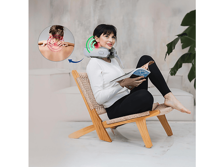 Medivon Puffy Nackenmassagegerät, Grau — Foto 4 von 4