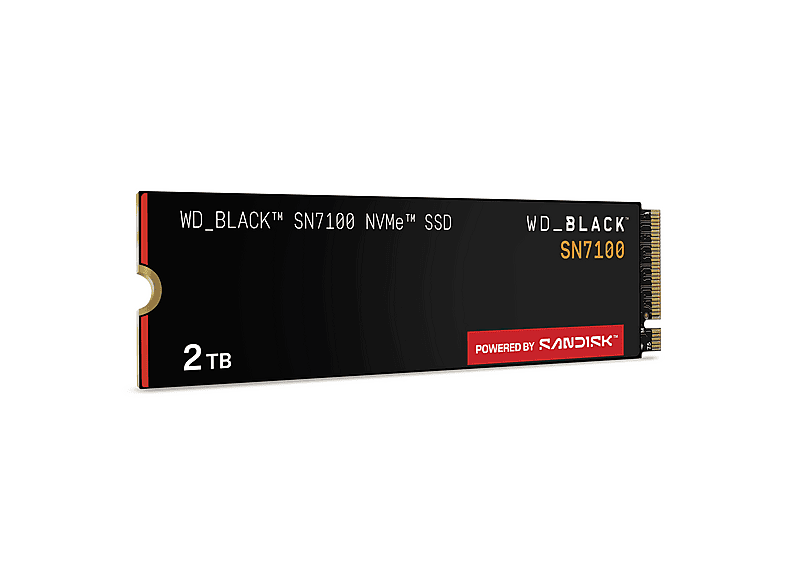 Thumbnail - WD_BLACK™ SN7100 SSD 2 TB, M.2 2280 NVMe™ POWERED BY SANDISK SSD, PCIe® Gen4, 7.250 MB/s Lesen, 6.900 Schreiben TB via P...