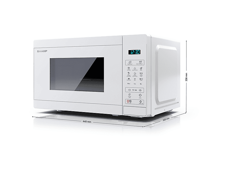 Thumbnail - SHARP YC-MG02E-C, 2-in-1 Mikrowelle (800 Watt, Grillfunktion)