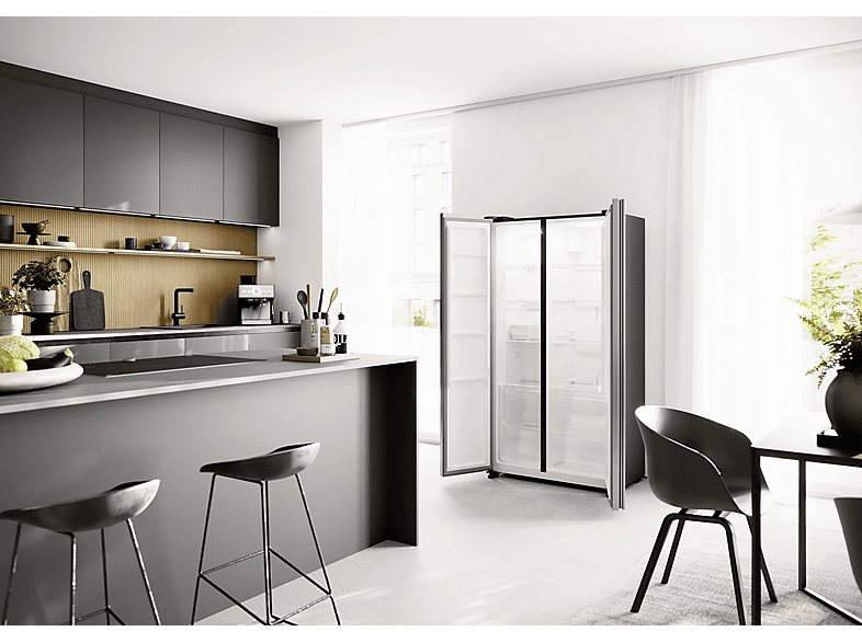 Thumbnail - KOENIC KDD 171 E IN NF Side by (442 l, E, 1770 mm hoch, Inox)