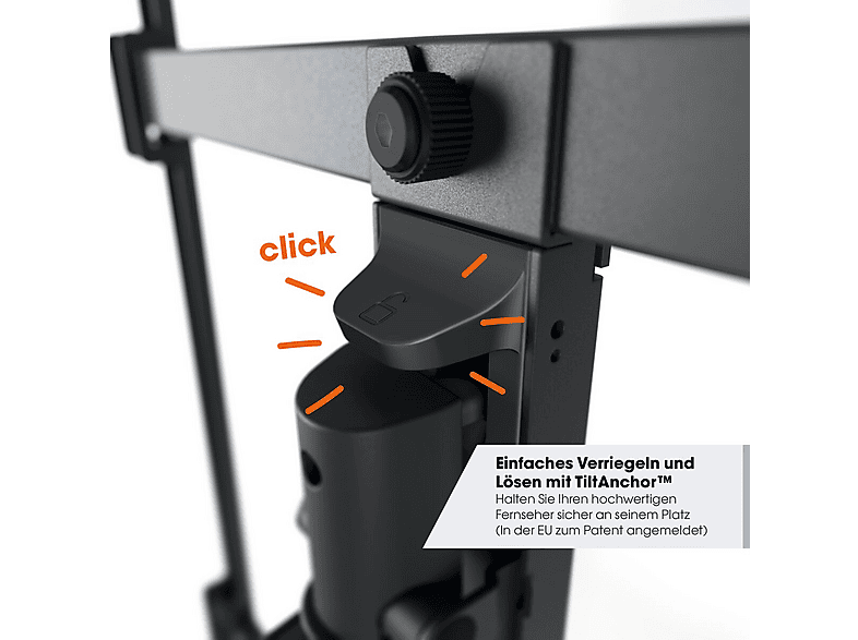 VOGEL´S TVM 3649 TV Wandhalterung, max. 77 Zoll, Ausziehbar, Neigbar, Schwenkbar, Schwarz