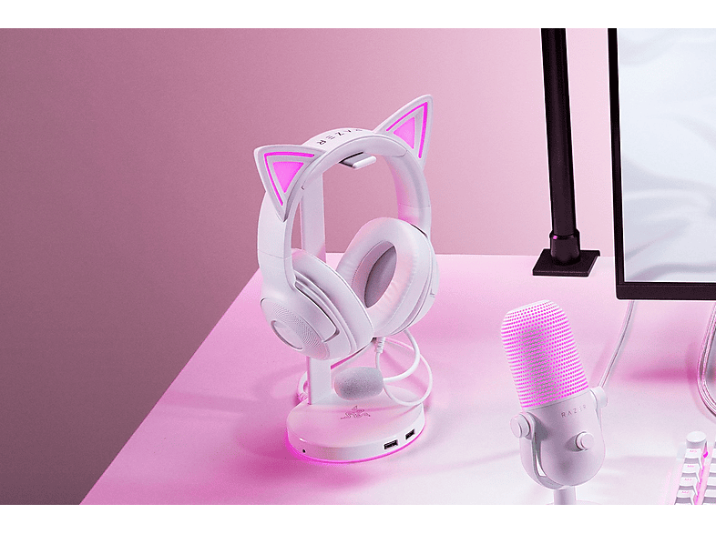 Auriculares gaming | Razer Kraken Kitty V2, Circumaurales