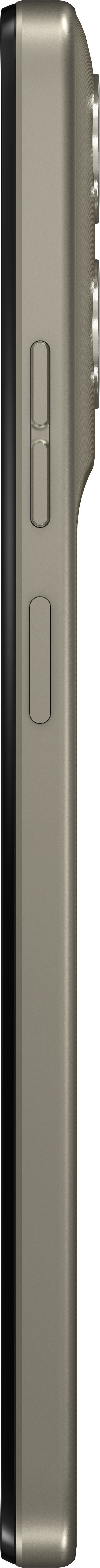 Side view of a metallic gray device. It has buttons and a black edge on the left side.