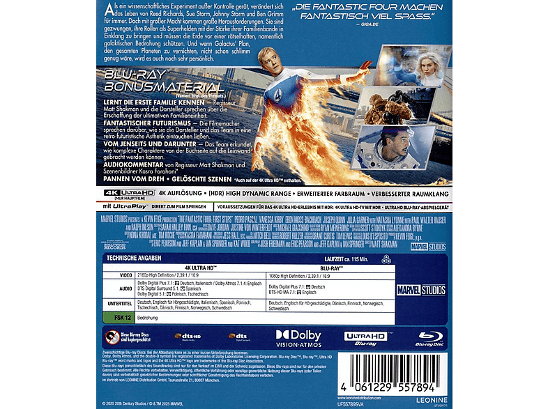 Thumbnail - The Fantastic Four: First Steps 4K Ultra HD Blu-ray +