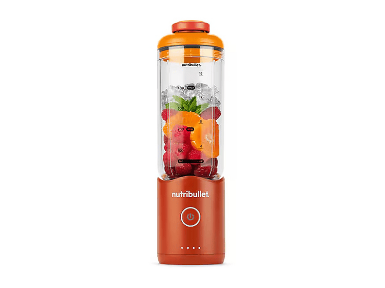 Mini Frullatore NUTRIBULLET Flex NBP013OR, Compatto e Portatile, Ricaricabile USB-C, Smoothie Maker To Go, Arancione