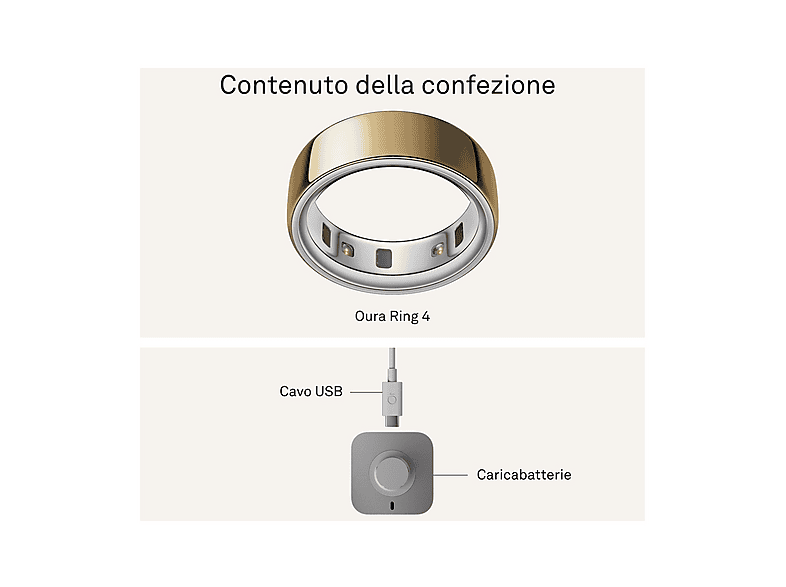 Anello Oura Gen 4 - Oro - Misura 11 - NUOVO SIGILLATO