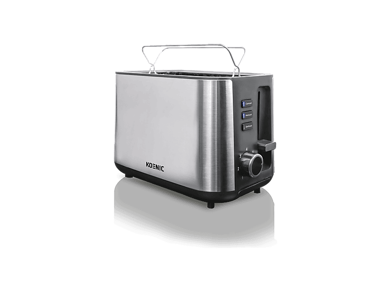 KOENIC KTO 2325 M Toaster Toaster Edelstahl (980 Watt, Schlitze: 2)