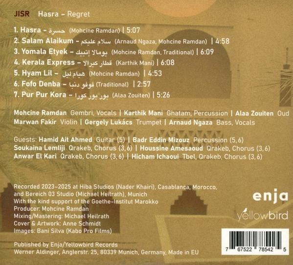 Albumcover mit Titeln, Credits, Details, Yellowbird-Logo und Barcode.