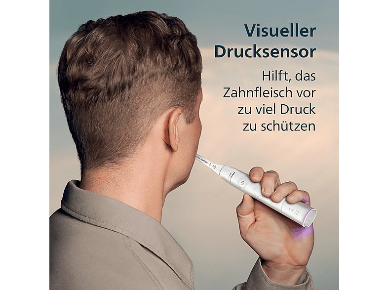PHILIPS Sonicare HX7420/02 Series 7100 Elektrische Zahnbürste Weiß, Reinigungstechnologie: Schalltechnologie