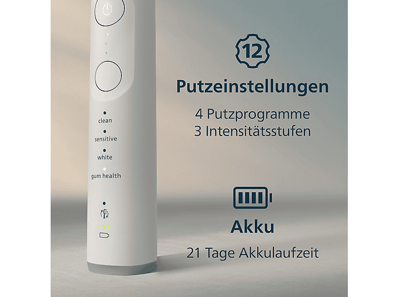 PHILIPS Sonicare HX7420/02 Series 7100 Elektrische Zahnbürste Weiß, Reinigungstechnologie: Schalltechnologie
