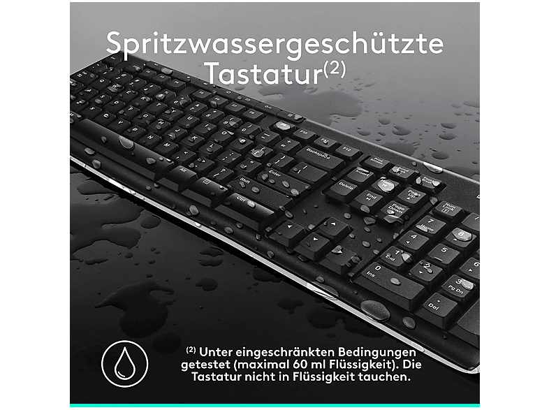 Thumbnail - LOGITECH MK270, Tastatur & Maus Set, kabellos, Schwarz
