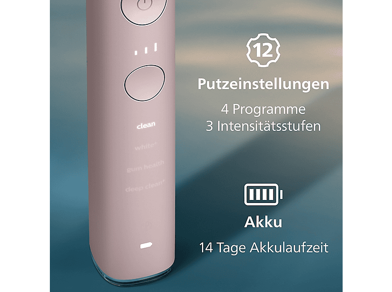 Thumbnail - PHILIPS Sonicare HX9911/84 DiamondClean 9000 Series Special Edition Elektrische Zahnbürste Rosa/Weiß, Reinigungstechnolo...