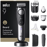 MediaMarkt BRAUN Baardtrimmer BT9560 Baardtrimmer Metallic grijs aanbieding