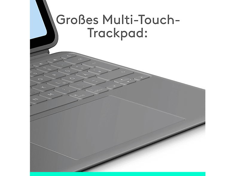 Thumbnail - LOGITECH Combo Touch iPad Air 13 Zoll (M2) (2024) Tastatur-Case Graphite