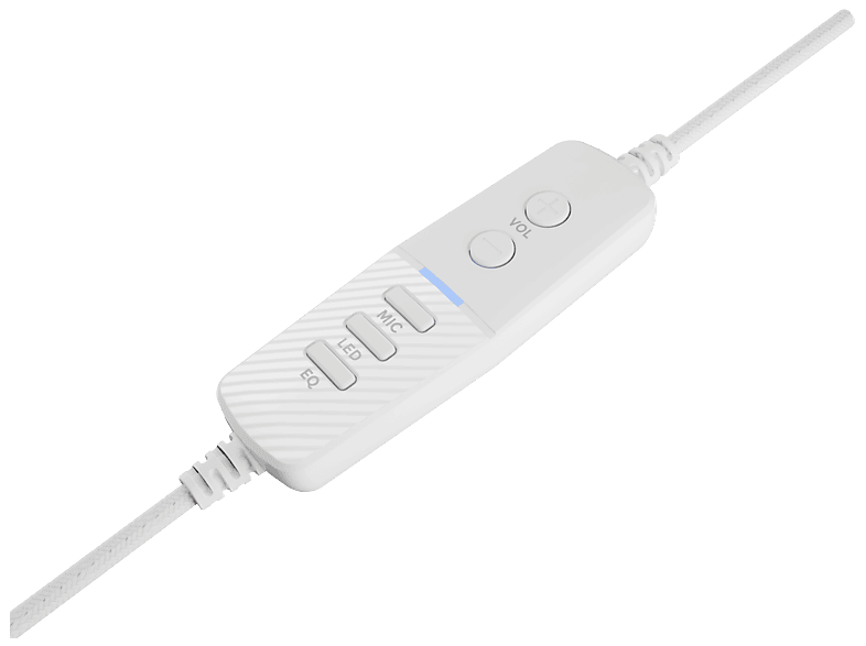 Słuchawki GENESIS Neon 764 Nauszne, Dźwięk przestrzenny Biały – zdjęcie 2