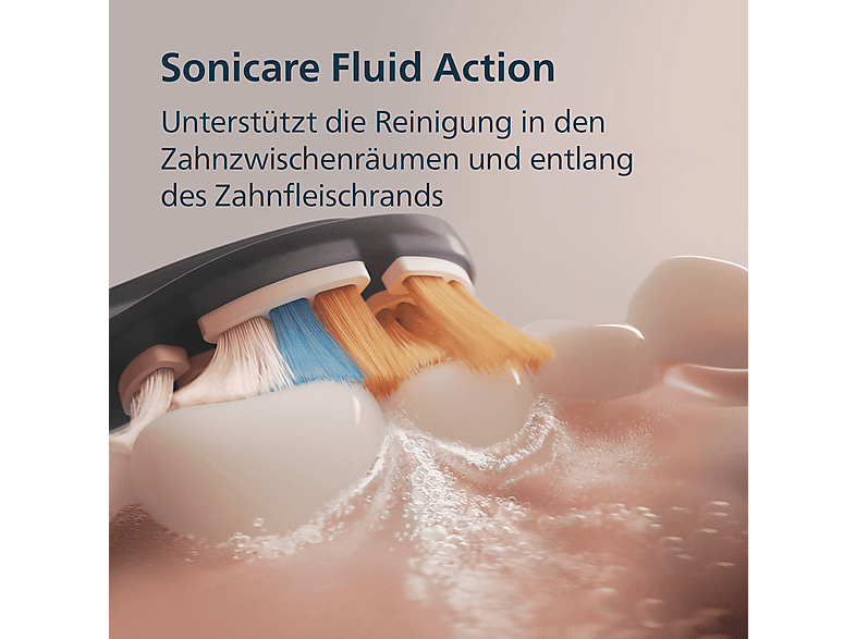 PHILIPS Sonicare HX9917/89 DiamondClean Smart 9400 Elektrische Zahnbürste Schwarz, Reinigungstechnologie: Schalltechnologie