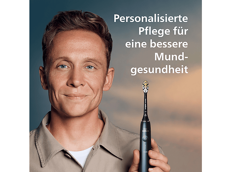 Thumbnail - PHILIPS Sonicare HX9992/12 DiamondClean Prestige 9900 mit SenseIQ Elektrische Zahnbürste Mitternachtsblau, Reinigungstec...