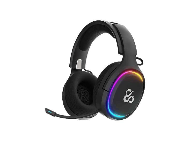 Auriculares gaming - Newskill Aton V2, Supraaurales, Bluetooth, Multiplataforma, 24h Autonomía, Negro