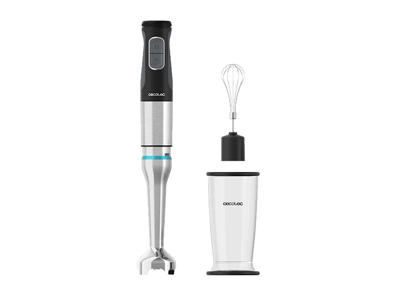 Batidora de mano - Cecotec Katana 15 Cream B, 1500 W, 21 Velocidades, Plata