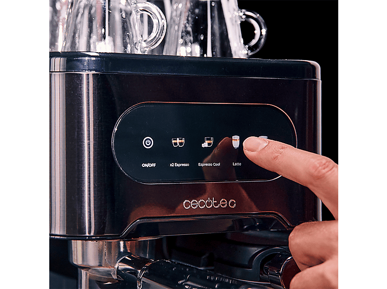 Cafetera superautomática - Cecotec Power Espresso 20 ColdBrew Latte, bar, 1350 W, 1.5 l, 2 tazas, Negro – imagen 2