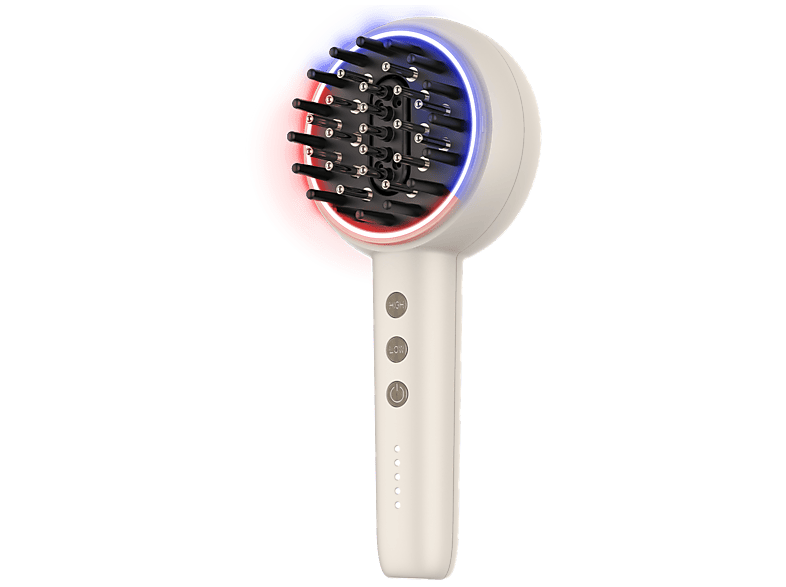 Cepillo alisador - Cecotec HairCare Revitalize TotalCare, LED Roja y Azul, 70min, Blanco