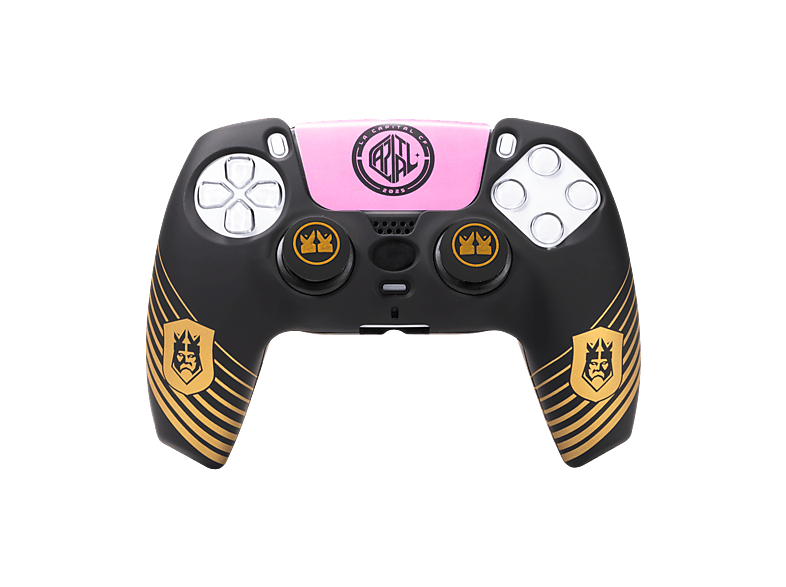Funda + grips - FR-TEC Kings League Combo Pack, Para PS5, Negro