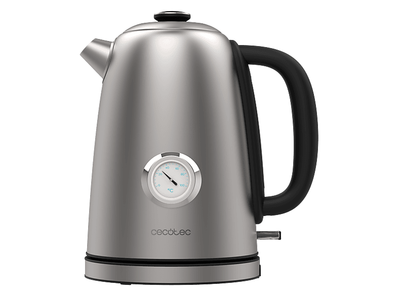 Cecotec Hervidor De Agua - Thermosense 620 Vintage, 2200 W, 1.7 L, Gris