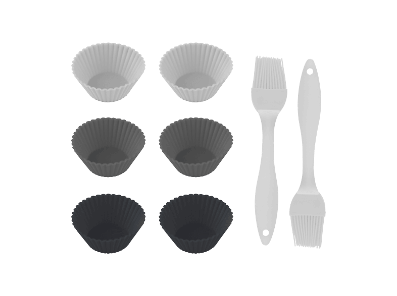 Accesorio freidora - Cecotec Cecofry SweetBake Pack Accessories, Silicona, Negro