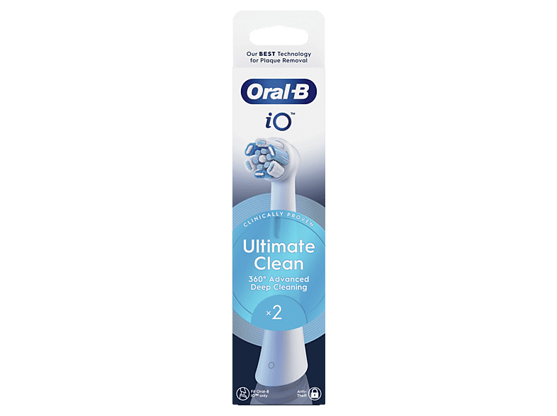 Końcówki do szczoteczki ORAL-B iO Ultimate Clean 2szt. Biały – zdjęcie 3
