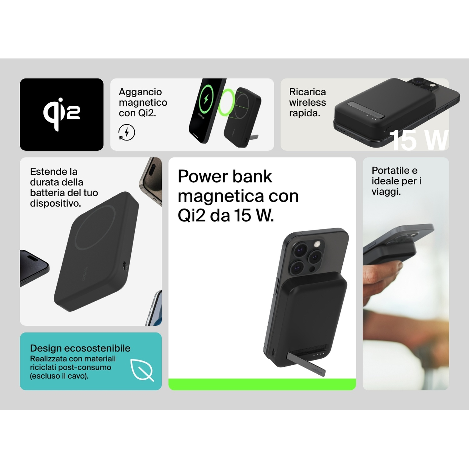 Power Bank Batteria Esterna a 5,49