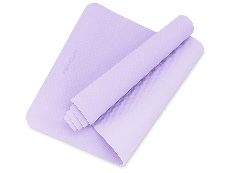 Mata do ćwiczeń i jogi SPOKEY Mandala Fioletowy – zdjęcie 3