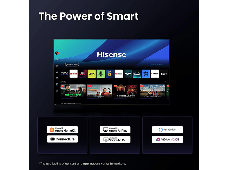 HISENSE 65A85Q OLED (Flat, 65 Zoll / 164 cm, UHD 4K, SMART TV)