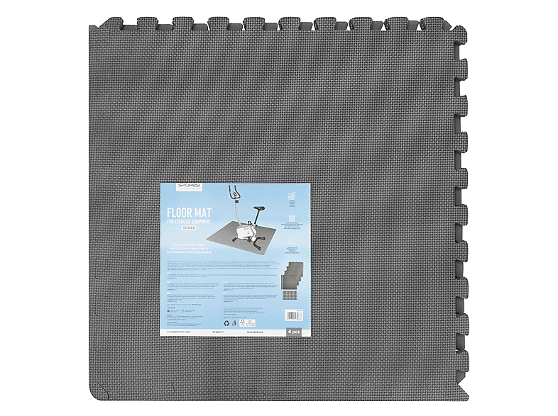 Mata pod sprzęt fitness SPOKEY Scrab 943068 (122 x 122) Szary – zdjęcie 3