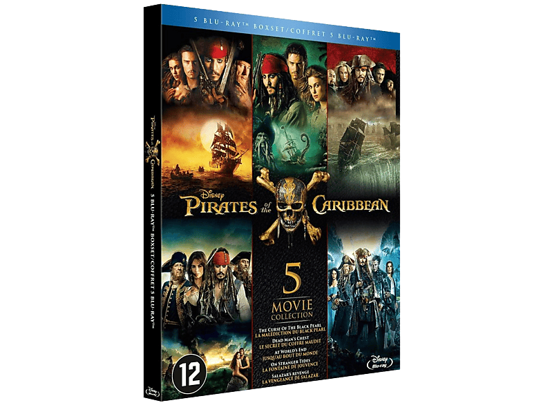 Pirates des Caraïbes 1-5 Blu-ray