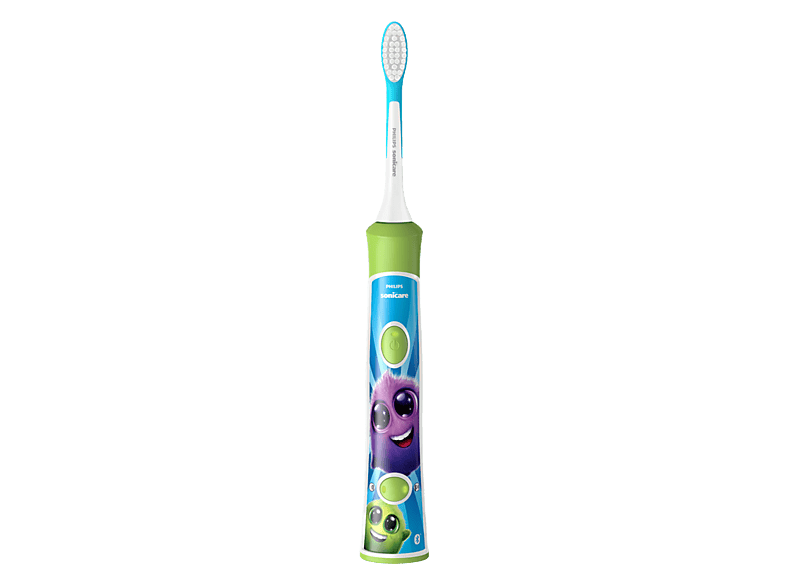 Cepillo eléctrico infantil - Philips HX6352/11 KIDS , +3 Años, 2 velocidades, SmarTimer y KidPacer, Color aguamarina