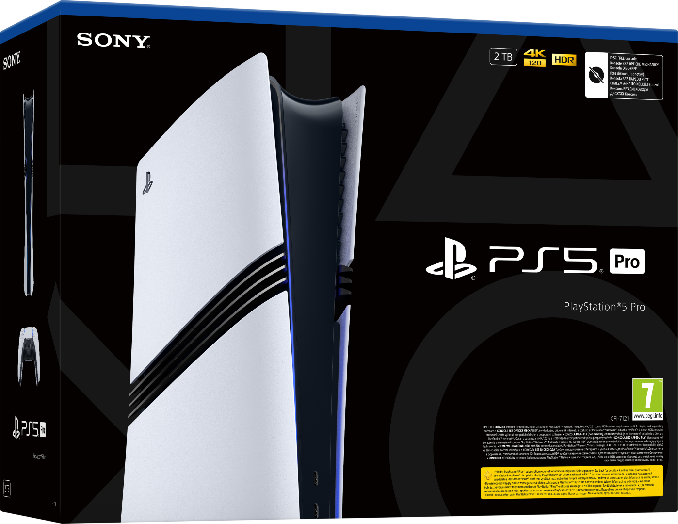 Konsola PLAYSTATION 5 Pro 2TB (CFI-7121) Biało-czarny | MediaMarkt