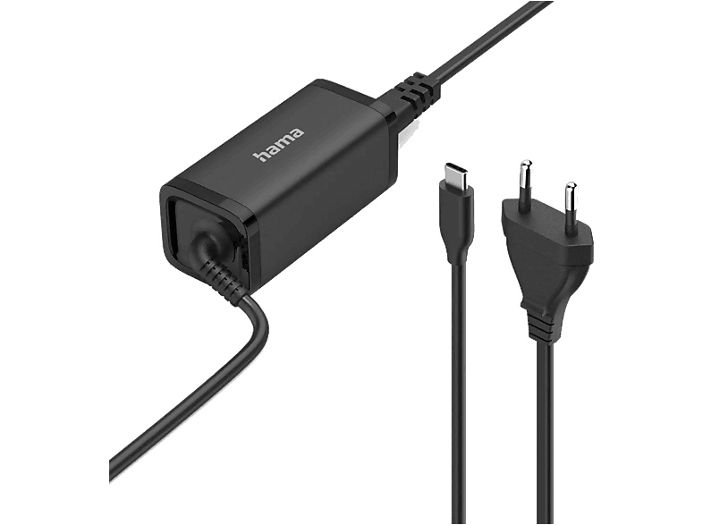 Cargador para portátil - Hama 200022 USB-C, Universal, 45W, Negro