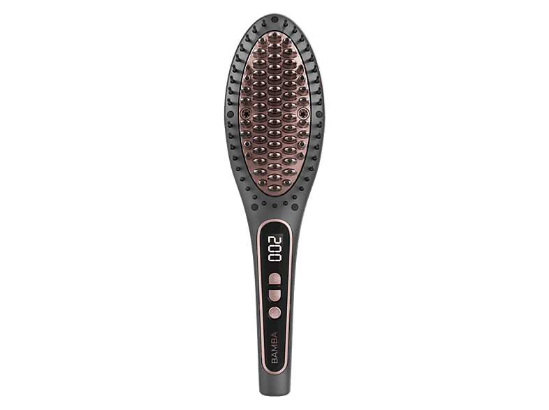 Cepillo alisador - Cecotec InstantCare Smooth Brush, Tecnología iónica, 9 Niveles temperatura, Plata