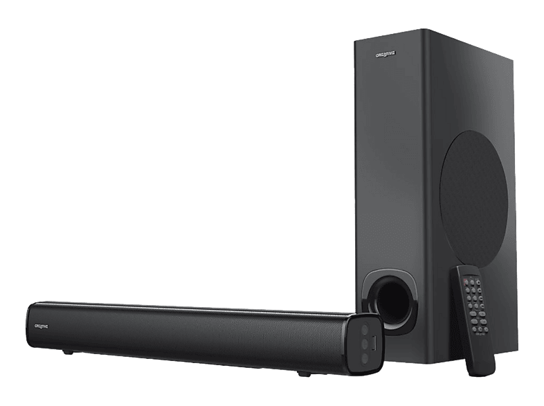 Barra de sonido - Creative Stage Pro, 2.1 canales, 160 W, Con subwoofer, Negro