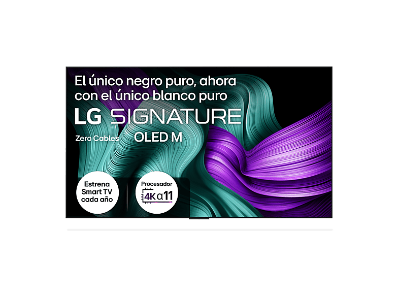 LG OLED97M59LA, UHD 4K Inalámbrico, Procesador Inteligente α11 AI Processor Gen2, Smart TV, DVB-T2 (H.265), Rocky Black