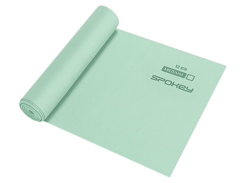 Guma do ćwiczeń SPOKEY Ribbon Tex Medium Zielony