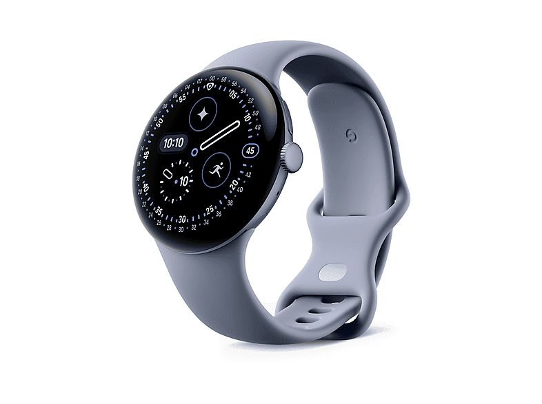 GOOGLE Pixel Watch 4 45 Wi-Fi Smartwatch Fluorelastomer, 150-215, Moonstone